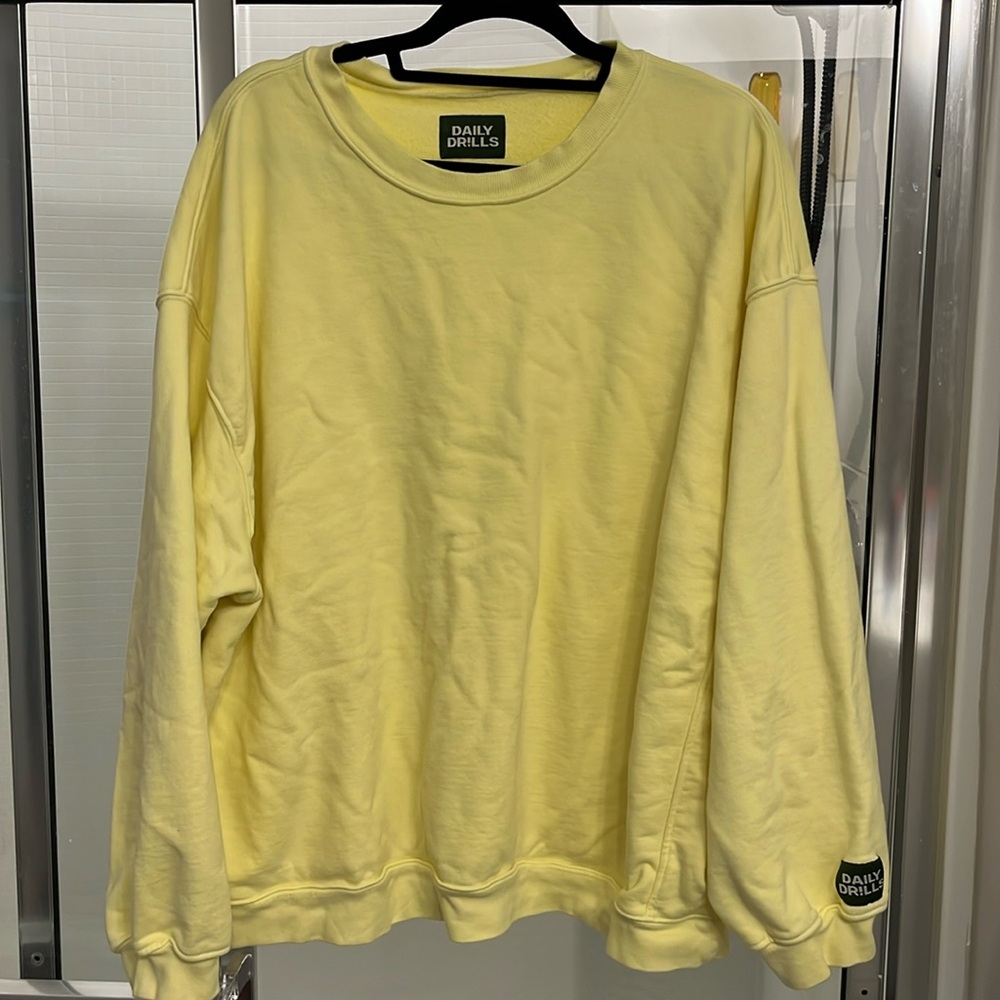 Daily Drills Unisex Oversized Crew Lemonade